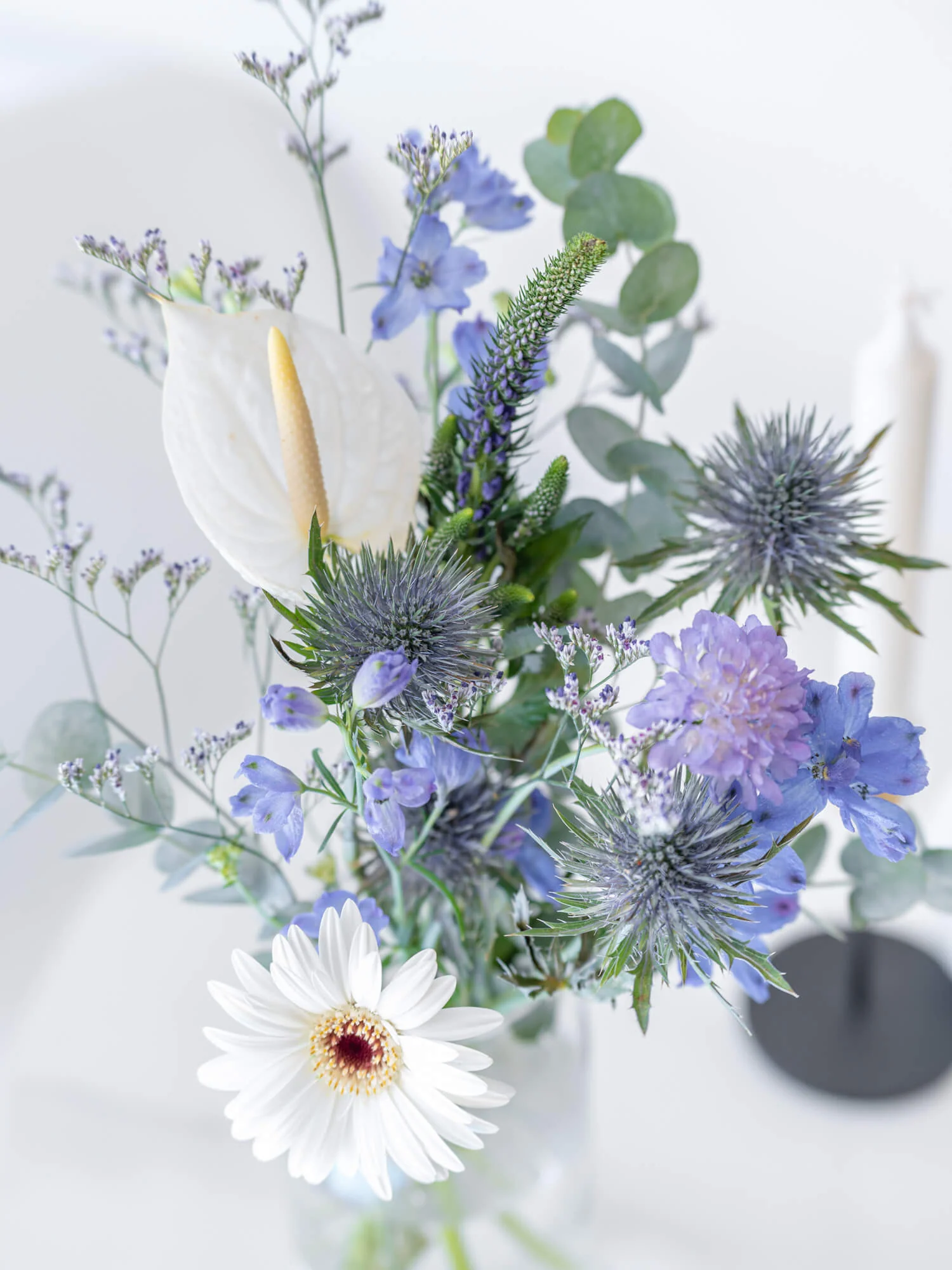 フローリストにおまかせ 季節の花束 S - ブルー - - Image 10