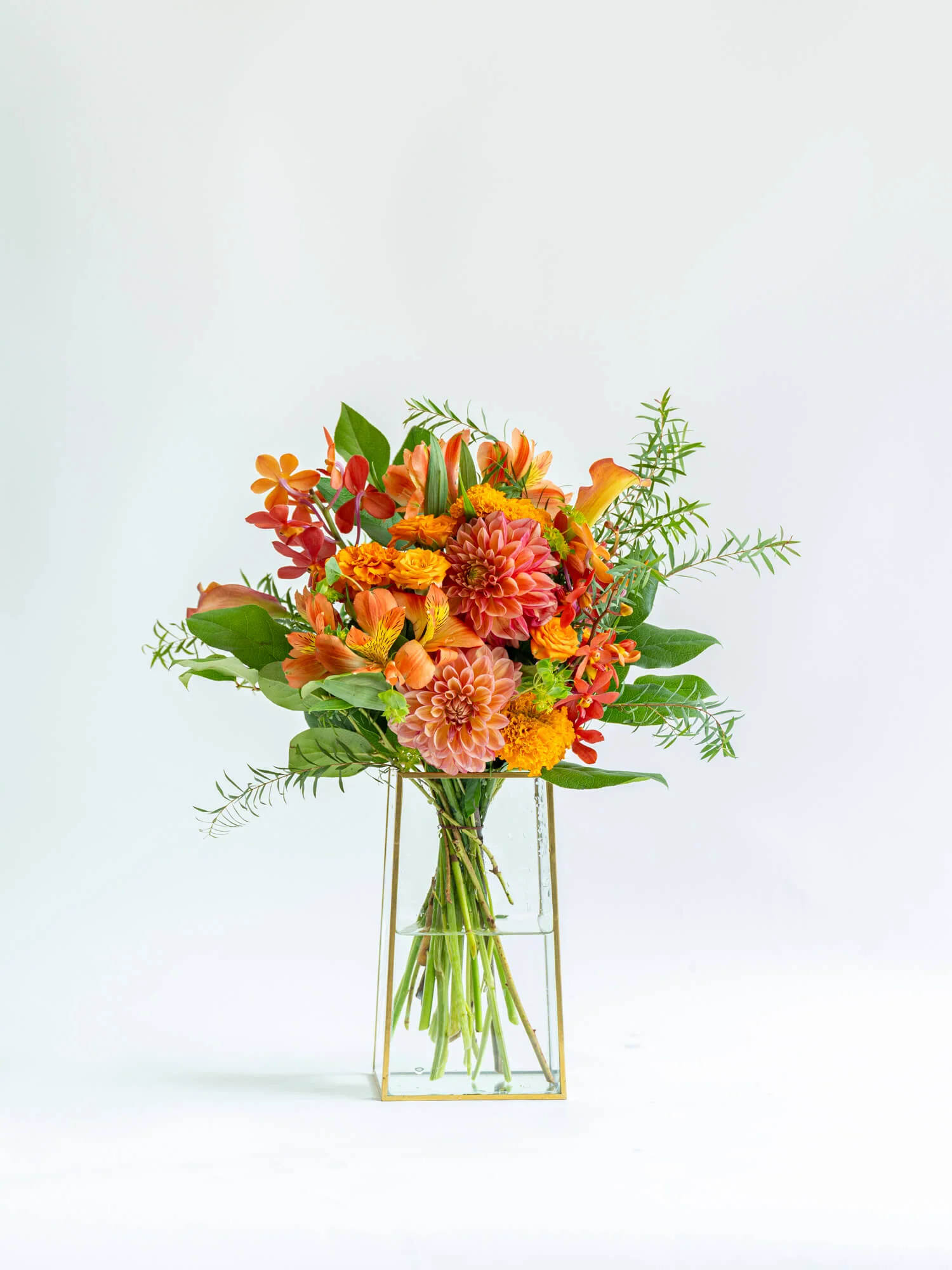 フローリストにおまかせ 季節の花束 L - オレンジ - - Image 8
