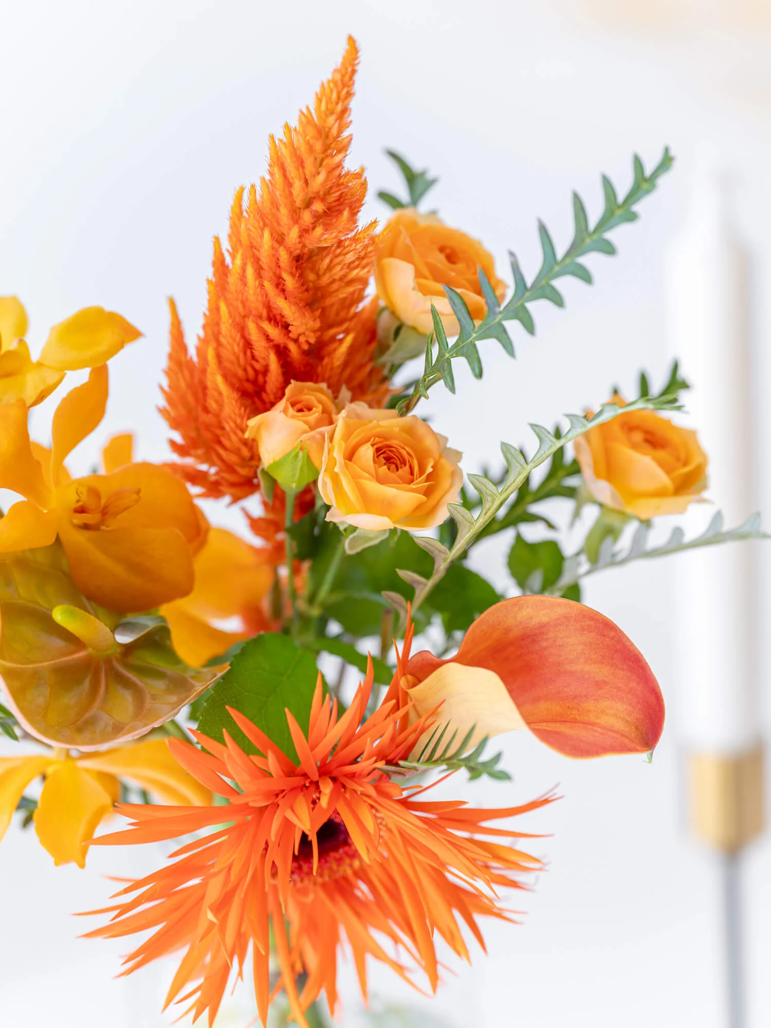 フローリストにおまかせ 季節の花束 S - オレンジ - - Image 10