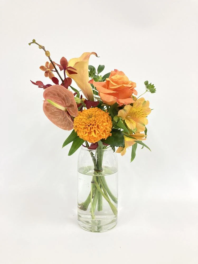 フローリストにおまかせ 季節の花束 S - オレンジ - - Image 23