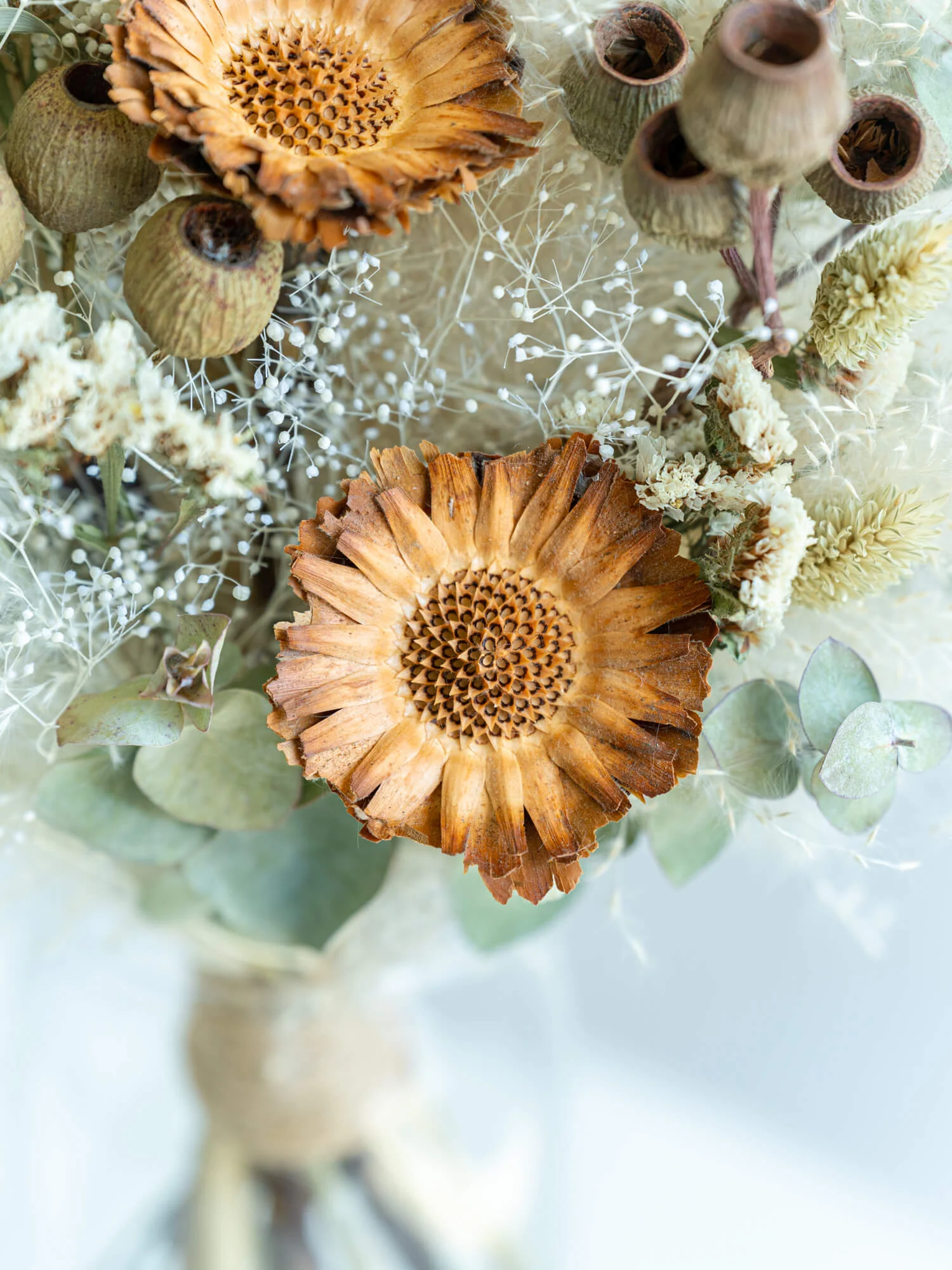 【花瓶に飾れる】ドライフラワーの花束 M - グリーン - - Image 42