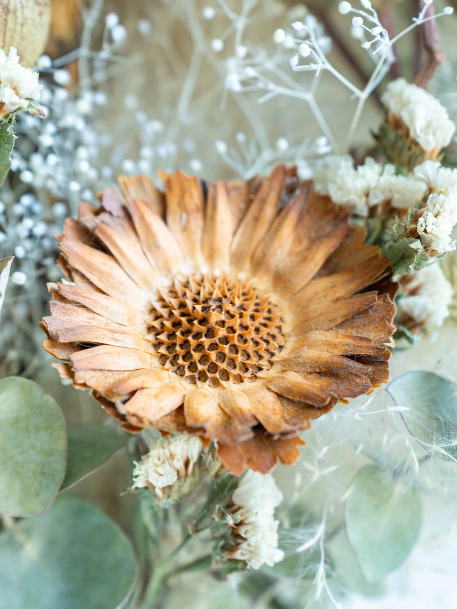 【花瓶に飾れる】ドライフラワーの花束 M - グリーン - - Image 44