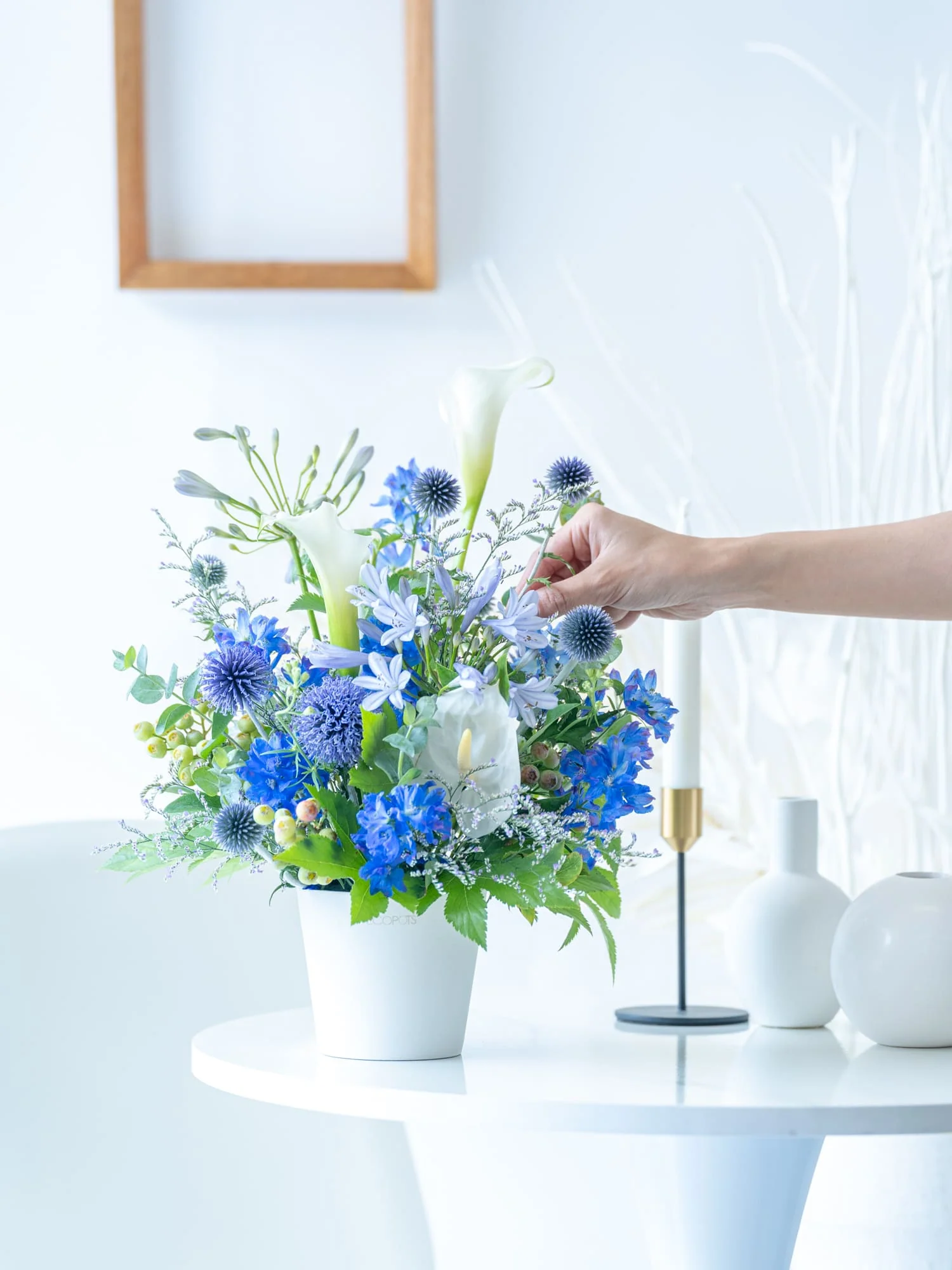 季節のおまかせ生花アレンジ M - ブルー - - Image 11