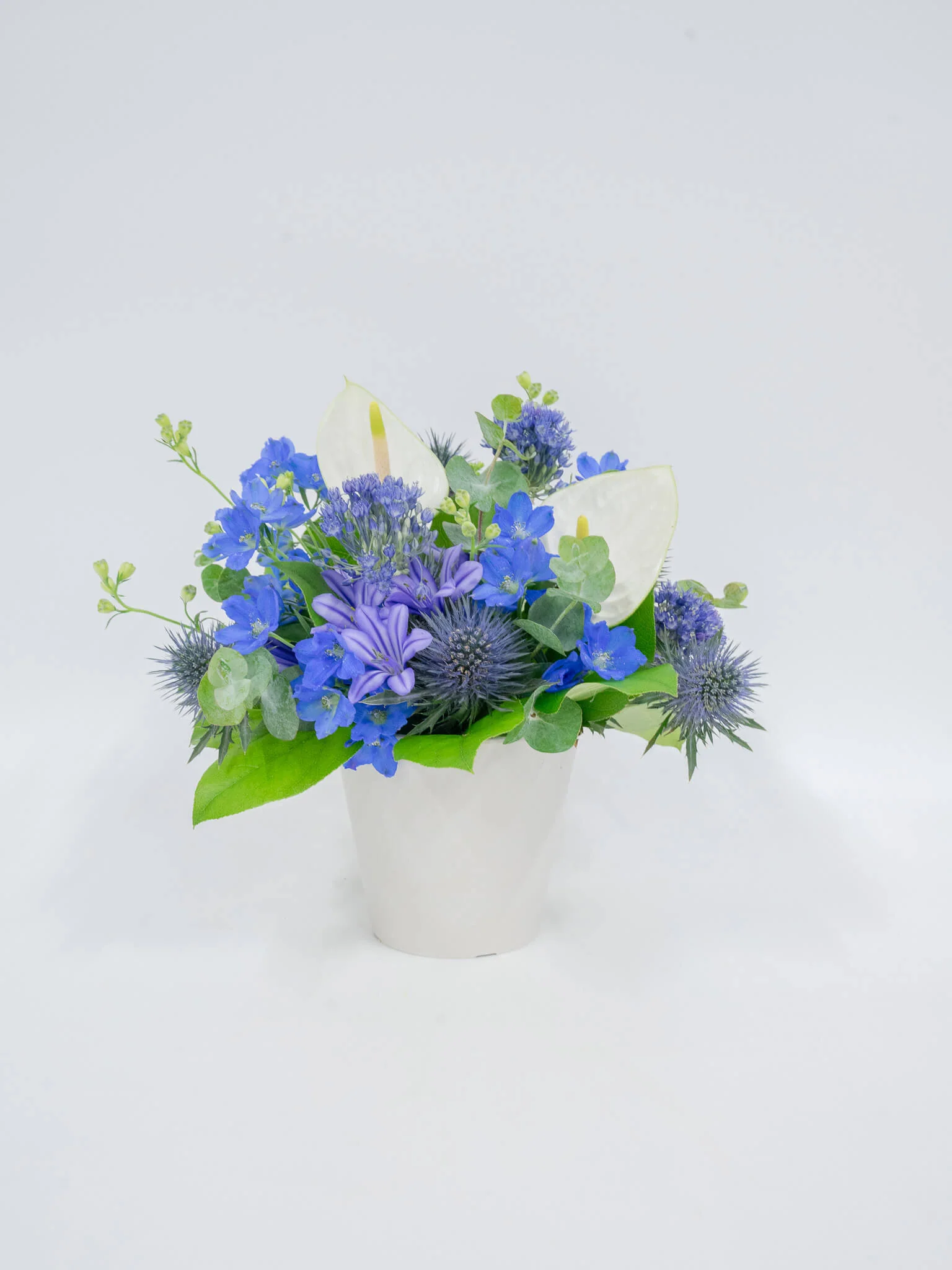 季節のおまかせ生花アレンジ S - ブルー - - Image 11