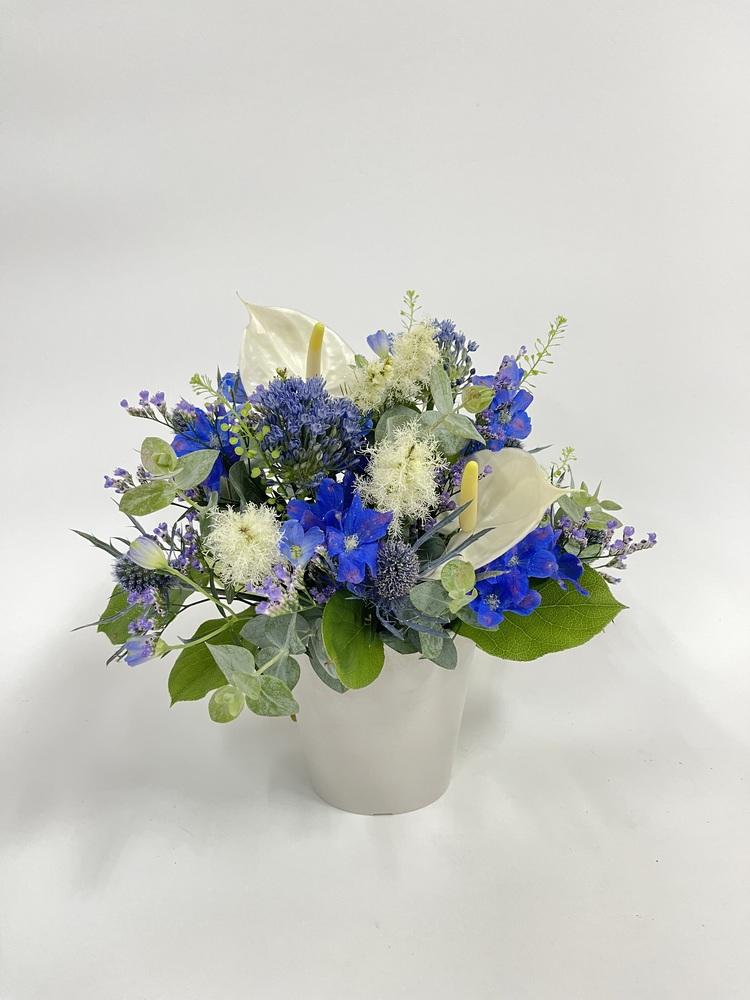 季節のおまかせ生花アレンジ S - ブルー - - Image 15